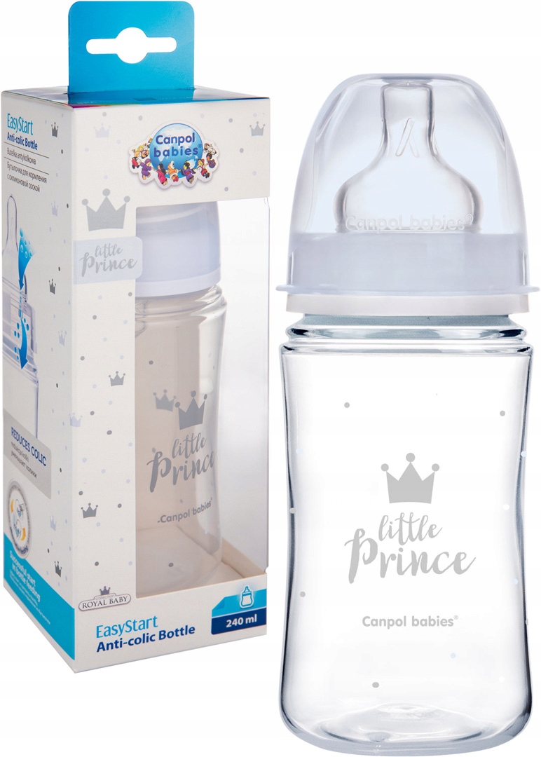Канпол FOR KIDS Canpol anti-colic feeding bottle `Little Prince` 240ml #4020